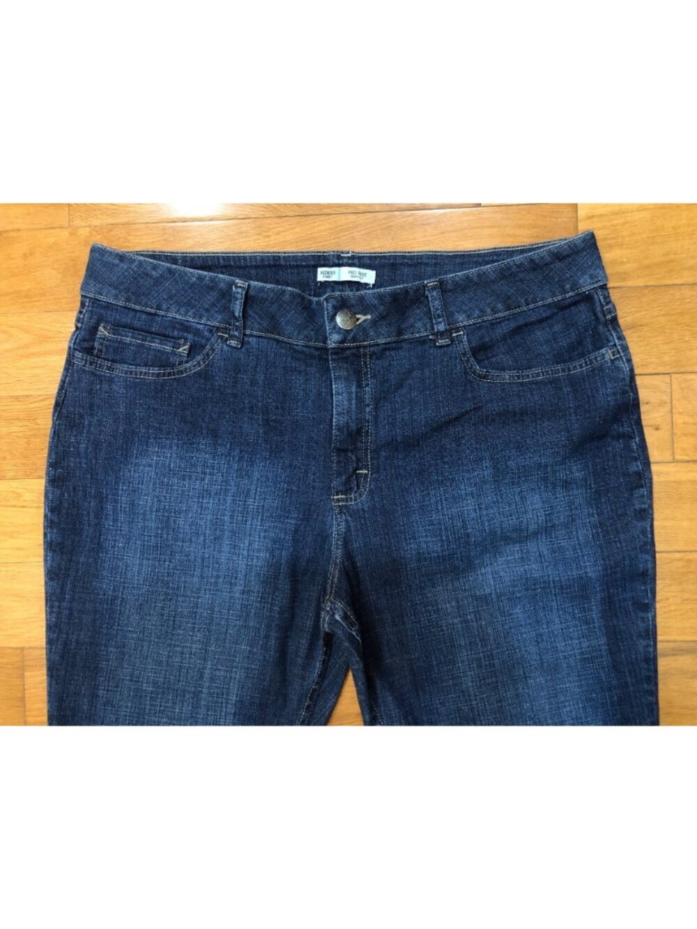 NWT Lee Riders Mid Rise Boot Cut Blue Jeans Size 18P Classic Western Inspired - Picture 2 of 11